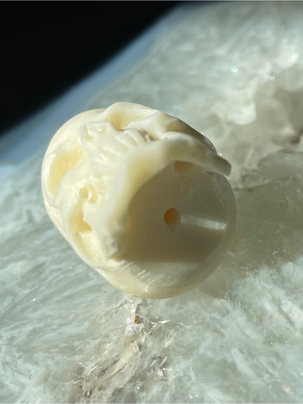 ♥️ Carved Bone Skull Beads - Picture 9 of 12